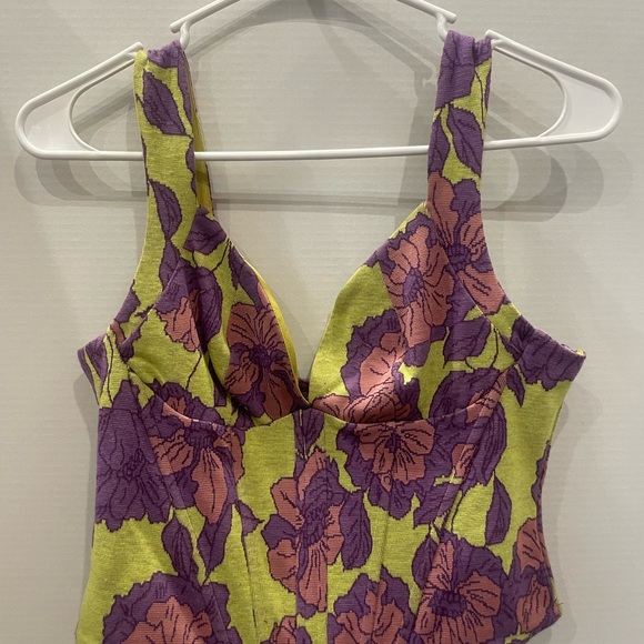 Zara Floral Jacquard Corset Top - Picture 5 of 6